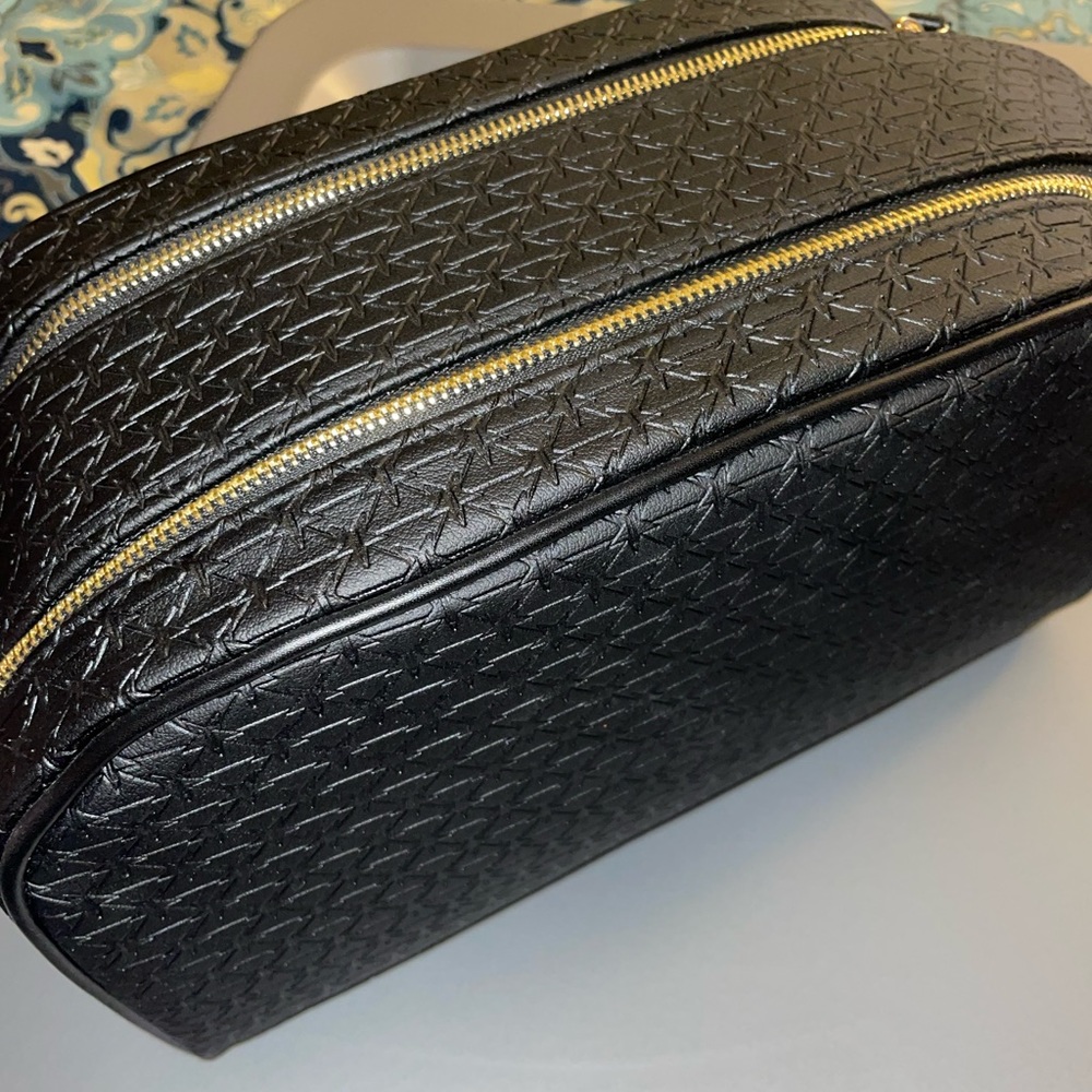 Jeffree Star Black Double Zip Makeup Bag